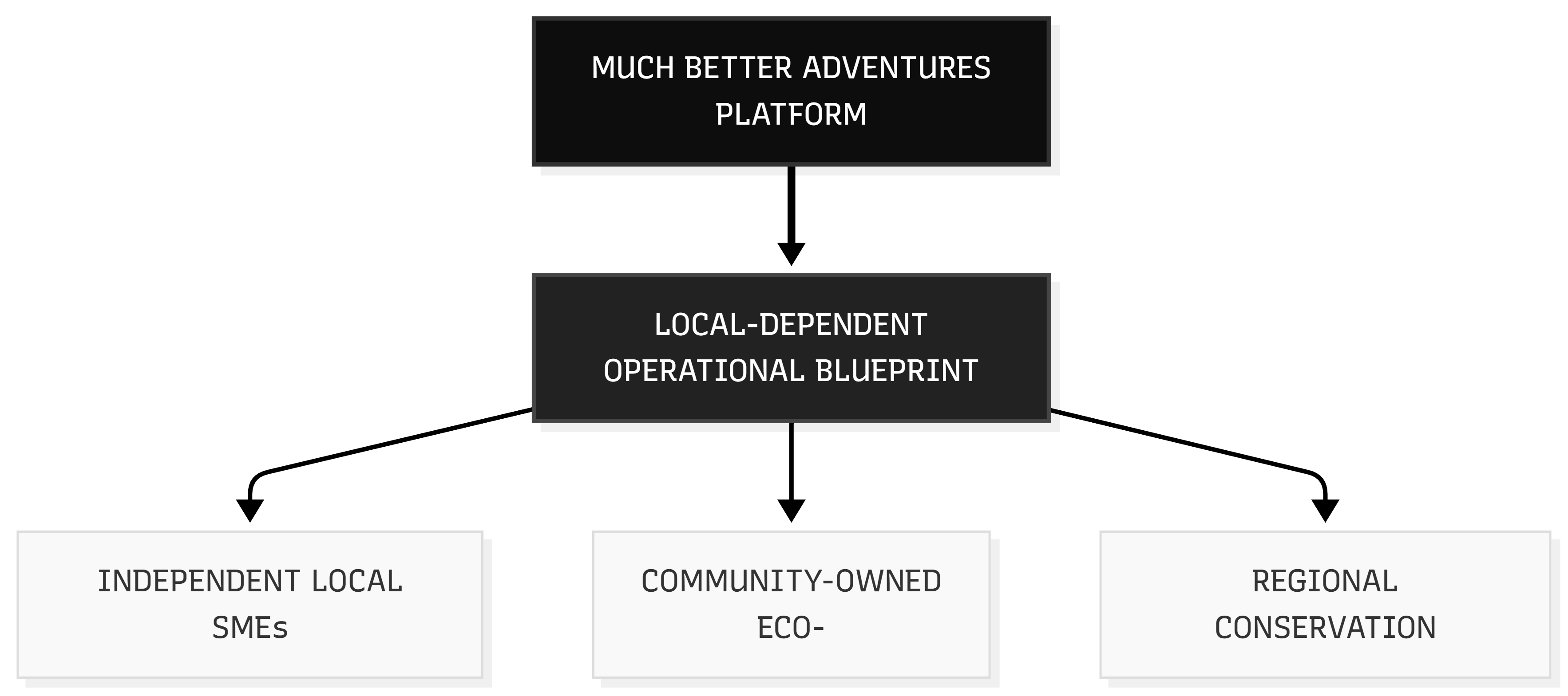Operational Flowchart illustrating visitor acquisition and dispersal funnels